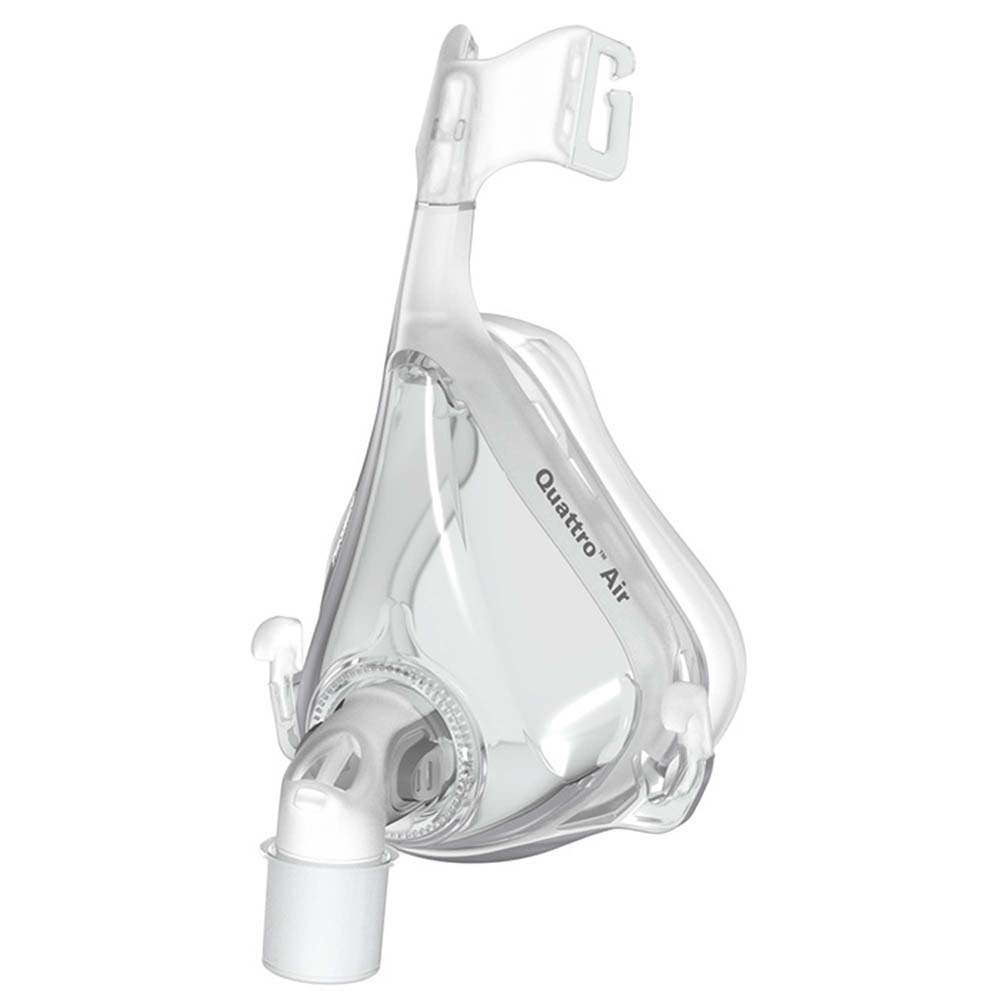 8796197355550 Przezroczysta maska do aparatu CPAP do terapii bezdechu sennego, widok z przodu.